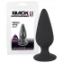 Black Velvets - plug anale pesante 40g - nero