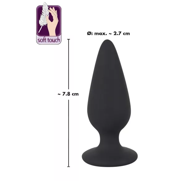 Black Velvets - plug anale pesante 40g - nero