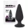 Black Velvets - plug anale pesante 75g - silicone nero