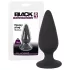 Black Velvets - plug anale pesante 75g - silicone nero