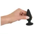 Black Velvets - plug anale pesante 75g - silicone nero