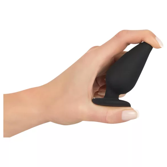 Black Velvets - plug anale pesante 75g - silicone nero