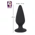 Black Velvets - plug anale pesante 75g - silicone nero