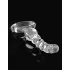 Icicles No. 67 - dildo in vetro con sfere - trasparente