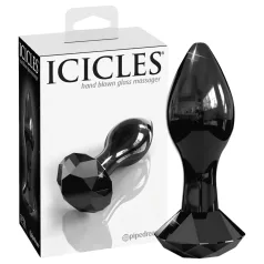 Icicles No. 78 - plug anale vetro a cono nero