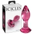 Icicles No. 79 - plug anale in vetro conico - rosa