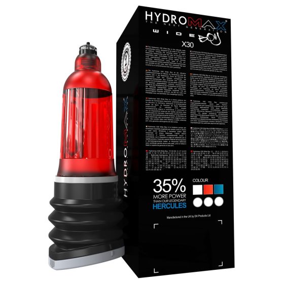 Hydromax 7 Wide - Pompa idraulica per peni (rossa)