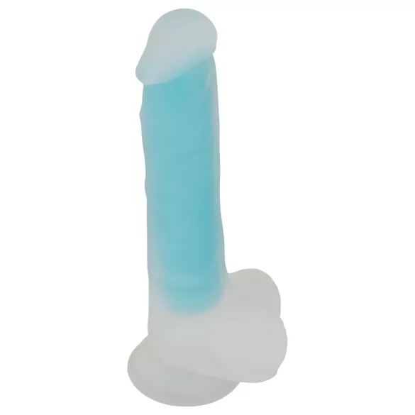 You2Toys - dildo con ventosa luminoso - silicone blu