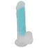 You2Toys - dildo con ventosa luminoso - silicone blu