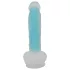 You2Toys - dildo con ventosa luminoso - silicone blu