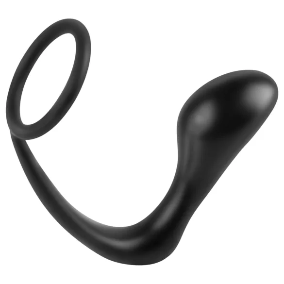 Pipedream - analfantasy ass-gasm - plug anale con anello fallico (nero)