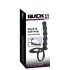 Black Velvets - anello pene e testicoli con plug anale - silicone nero
