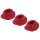 Set di Coppe di Ricambio per Womanizer Premium S - Rosso (3 pezzi)