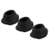 Womanizer Premium M - set ricambi testine succhiaclitoride - nero (3 pezzi)