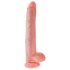 King Cock 14 Dildo con testicoli (35cm) - Naturale