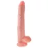 King Cock - dildo realistico grande con testicoli - 35cm color carne