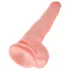 King Cock - dildo realistico grande con testicoli - 35cm color carne