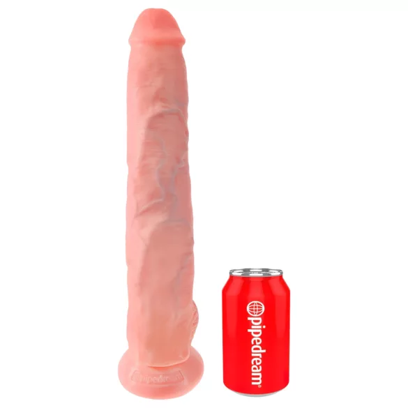 King Cock - dildo realistico grande con testicoli - 35cm color carne