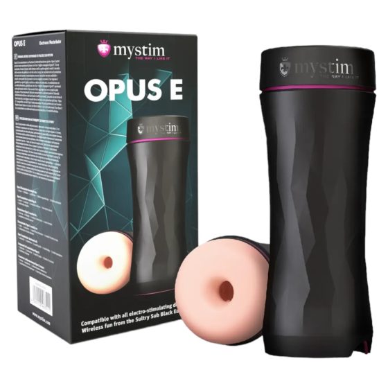 Opus E Donut - Masturbatore Elettrostimolante Mystim (Naturale-Nero)