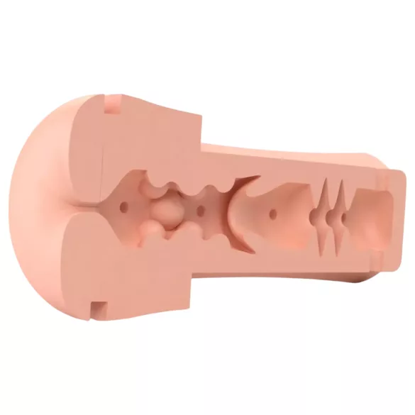 mystim Opus E Anus - masturbatore anale elettrico in finta pelle (color carne-nero)