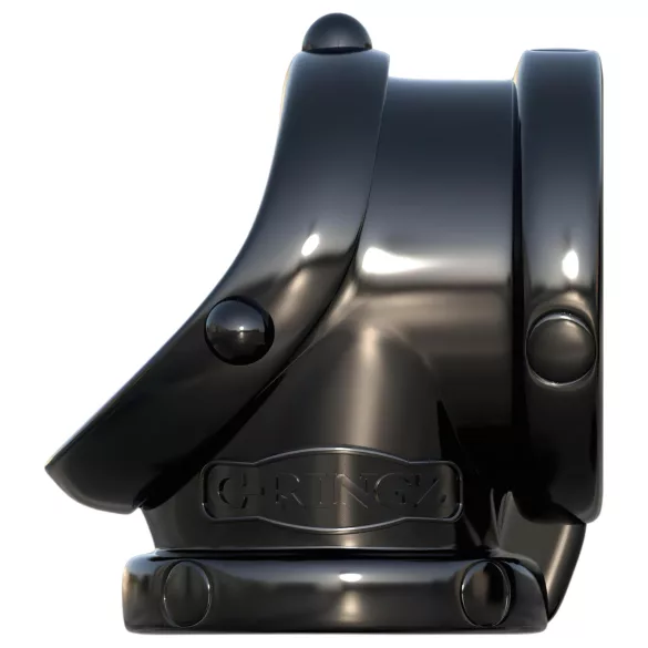 Fantasy Rock Hard - anello fallo e scroto - silicone nero