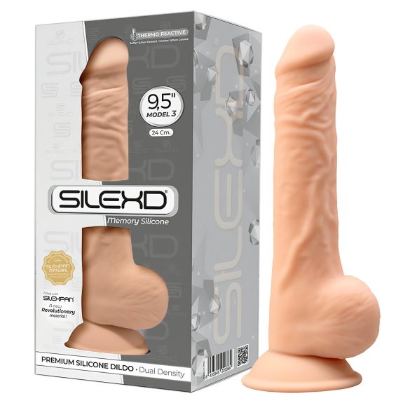 Silexd 9,5 - Dildo naturale ventosa - 24 cm