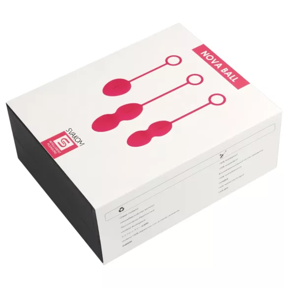 Svakom Nova - set 3 palline vaginali - silicone rosso