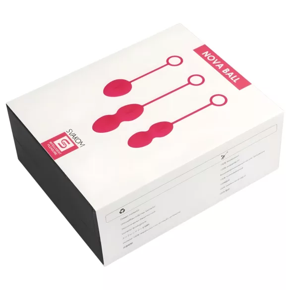 Svakom Nova - set 3 palline vaginali - silicone rosso