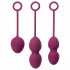 Svakom Nova - set di 3 palline vaginali - silicone viola