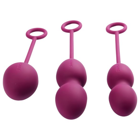 Svakom Nova - set di 3 palline vaginali - silicone viola