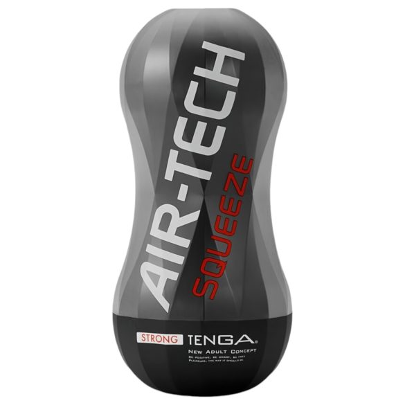 TENGA Air-Tech Squeeze Strong - masturbatore succhiante (nero)