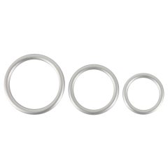   You2Toys Metallic - Set di anelli fallici in silicone (3 pezzi)