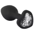 You2Toys - plug anale con pietra bianca - nero