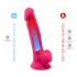 Silexd 7 - dildo con testicoli e ventosa - 17,5 cm (rosa)