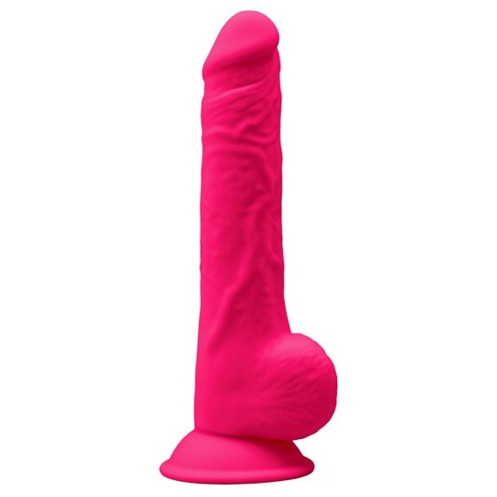Dildo Silexd 9,5 con ventosa e testicoli modellabile - 24cm (rosa)