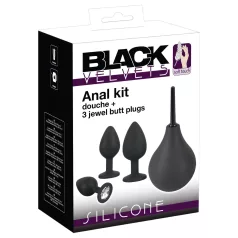 Black Velvets - set di plug anali (4 pezzi, nero)