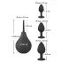 Black Velvets - set plug anale 4 pezzi - silicone nero