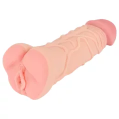   Nature Skin - masturbatore vaginale e guaina pene 2in1 - colore naturale