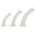 Set anale trasparente Crystal: 3 pezzi - Makkos
