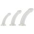 Set anale trasparente Crystal: 3 pezzi - Makkos