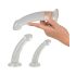 Set anale trasparente Crystal: 3 pezzi - Makkos