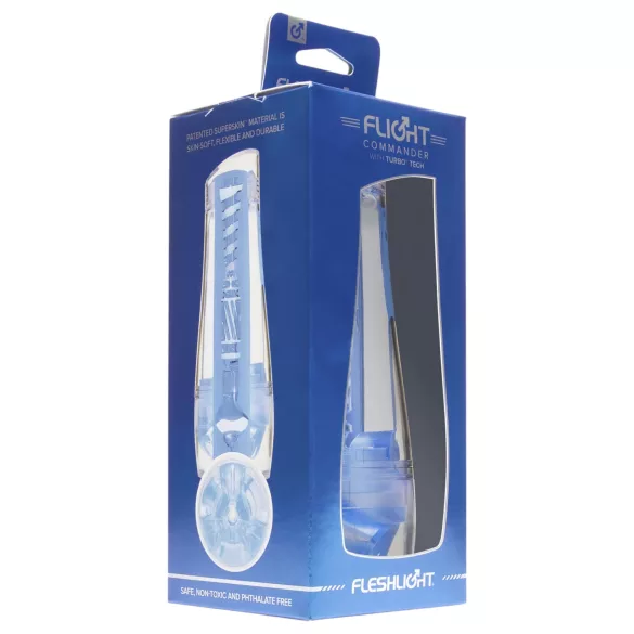 Fleshlight - masturbatore uomo con effetto suzione - blu Flight Commander