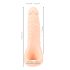 Realistixxx Double F - dildo realistico doppio con anello fallico