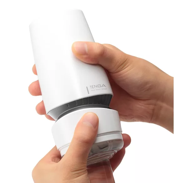 TENGA Aero - masturbatore bocca super aspirazione - bianco argento