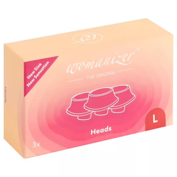 Womanizer - set accessori testine di ricambio grandi - rosso - 3 pezzi