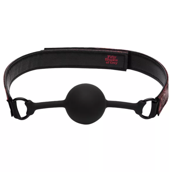 Fifty Shades of Grey - ballgag - bocca con cinturino regolabile - nero rosso