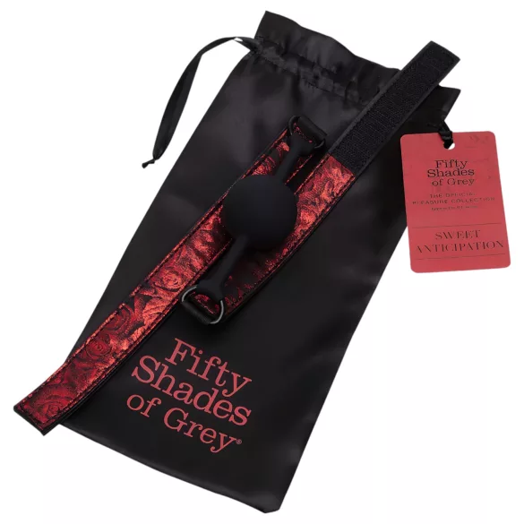 Fifty Shades of Grey - ballgag - bocca con cinturino regolabile - nero rosso
