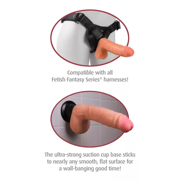 Real Feel Deluxe No.12 - vibratore realistico con testicoli