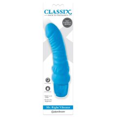  Classix Mr. Right - Vibratore in silicone a forma di pene per principianti (blu)