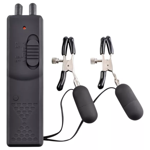 Fetish - pinza vibrante per capezzoli - nero